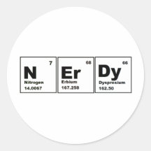 Nerdy Chemistry Product! Stickers