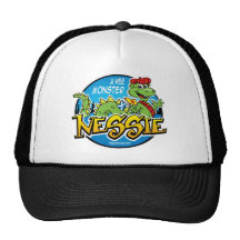 Nessie: A Wee Monster Trucker Hats