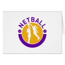 Netball player shooting blocking the shot card