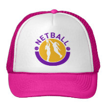 Netball player shooting blocking the shot mesh hats