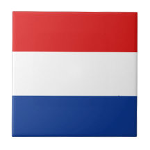 Netherlands Flag Ceramic Tile