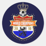 Netherlands World Champions 2010 badge Stickers