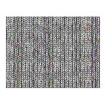 neutral knitwork postcard