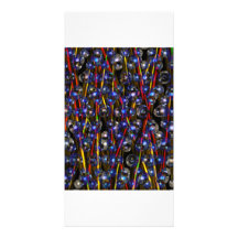 Neutron Rods Abstract art by Valxart.com Personalized Photo Card