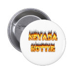 Nevada hottie fire and flames button