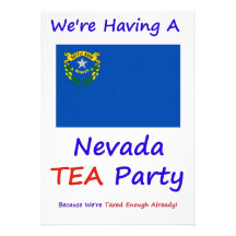 NEVADA T.E.A. PARTY INVITATIONS