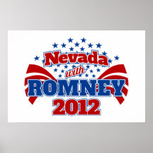 Nevada with Romney 2012 Print