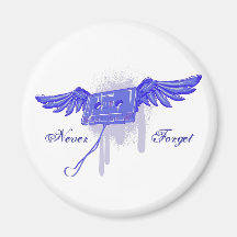 Never Forget (Cassette Tape) Fridge Magnet
