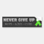 Never Give Up Hope Lymphoma Awareness Bumper Sticker