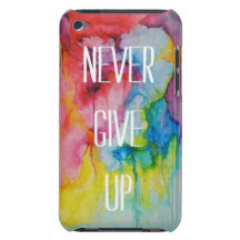 NEVER GIVE UP iPod TOUCH CASE