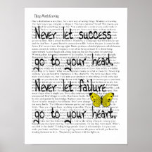 Never let success print