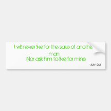 Never live bumper stickers