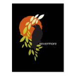 Nevermore - Raven & Moon by Poe Postcard