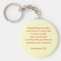 Nevertheless let everyone of you in particular ... keychain