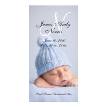 New Baby Boy Birth Announcement Photo Cards