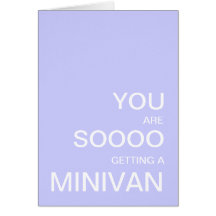 New Baby Minivan Card