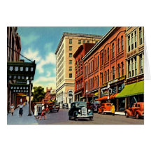 New Bedford Massachusetts Downtown Scene Cards