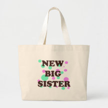 New big sis tote bags