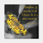 New Creation- Yellow butterfly Fridge Magnet