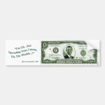 New Deal, the wealth Bumper Stickers