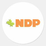 New Democratic Party Round Sticker