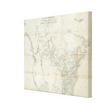 New Discoveries in North America Stretched Canvas Print