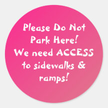 New! Do Not Park Here STICKERS!