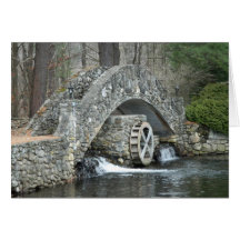 New England Stone Bridge Greeting Card