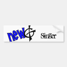 NEW G Singer Bumper Sticker