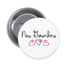 New Grandma Pink Black Hearts