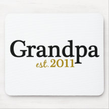 New Grandpa est 2011 Mousepads