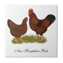 New Hampshire Reds Ceramic Tile