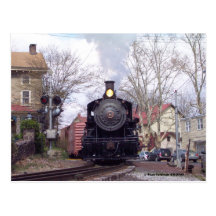 New Hope & Ivyland Steam Engine # 40 Postcard