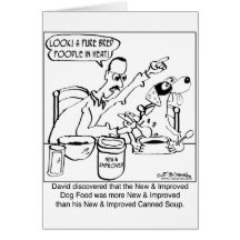 New & Improved Dog Food Card