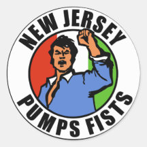 New Jersey Pumps Fists Sticker