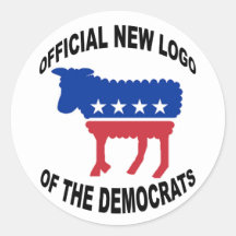 NEW LOGO OF THE DEMS STICKER