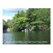 New Moon Cottage, Lermond Pond, Hope, Maine Postcard