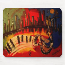 New Orleans Blues" by Linda Powell Original Mouse Pad