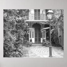 New Orleans Courtyard Print