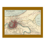 New Orleans Map 1900 Post Card