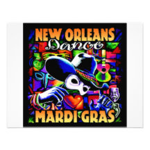 New Orleans Mardi Gras #010 Custom Announcement