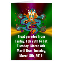 New Orleans Party Greeting Cards