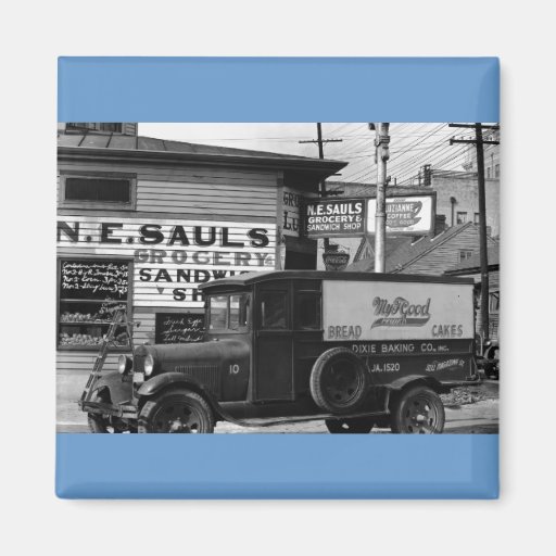 New Orleans street corner  Louisiana Fridge Magnet