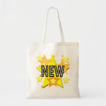 New with Stars Tote Bag