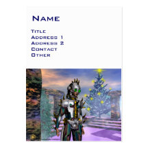 NEW YEAR'S EVE OF A CYBORG BUSINESS CARD TEMPLATE