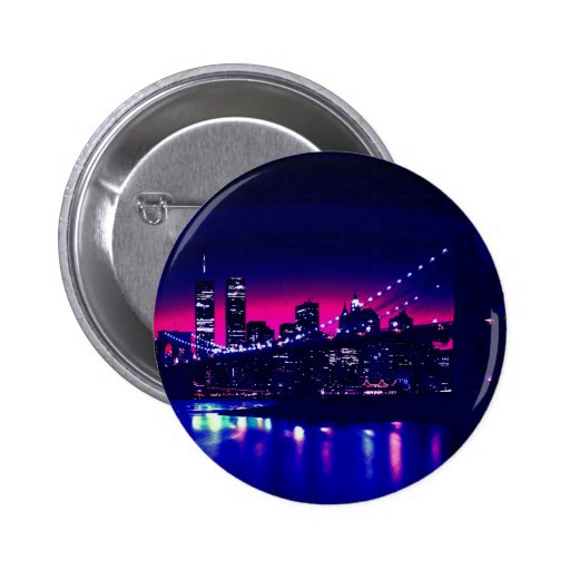 New York City at Night Pin