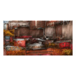 New York - City - Greenwich Village - Abstract cit Customized Photo Card