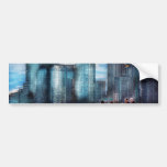 New York - City - Hudson River Park - Downtown Bumper Sticker