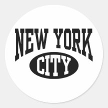 New York City Round Sticker