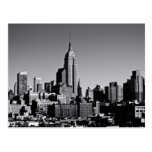 New York City Skyline in Black and White Post Cards